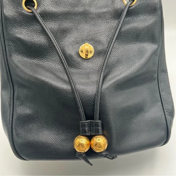 ❗️SOLD ❗️Chanel backpack caviar skin 24k gold plated hardware❤️ - Picture 10 of 16